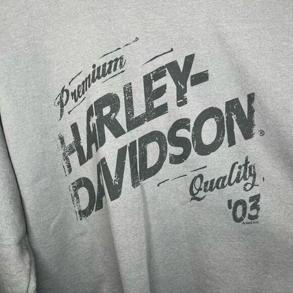 Harley Davidson | women gray crewneck pullover long sleeve - Picture 11 of 11